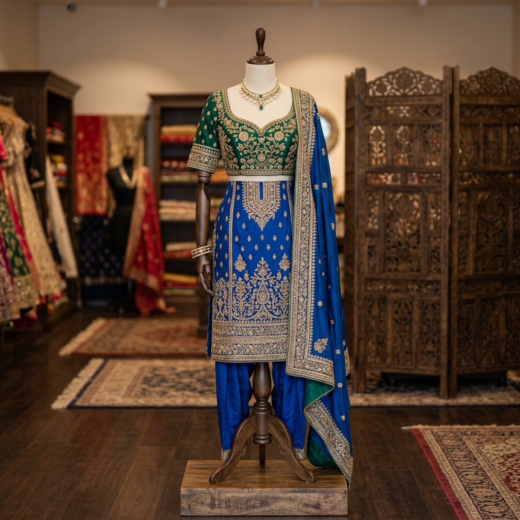 Stitched Women's Ethnic Designer Blouse and Suit